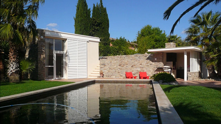 Maison individuelle, Exterieur, Piscine, Construction neuve, Contemporain