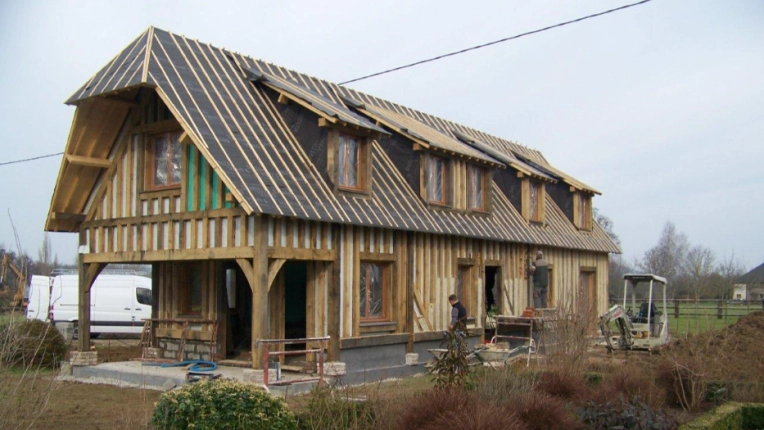 Maison individuelle, Chalet / Maison en bois, Construction neuve, Moderne, Traditionnel