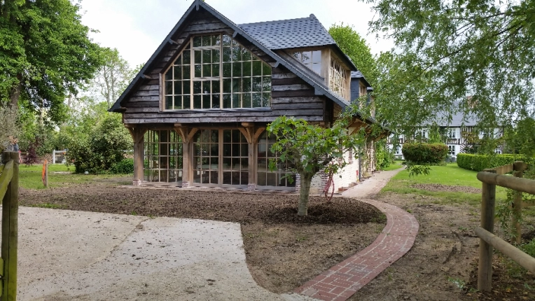 Jardin, Maison individuelle, Chalet / Maison en bois, Exterieur, Rénovation, Architecture d’intérieur, Extension, Réhabilitation, Moderne, Traditionnel