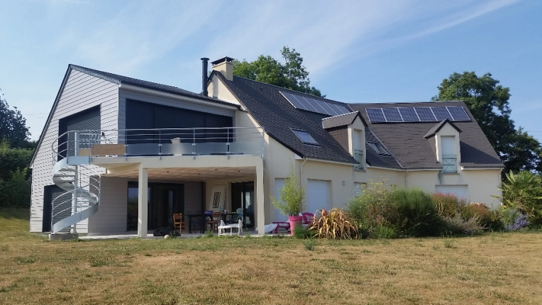 Terrasse, Maison individuelle, Exterieur, Extension, Construction neuve, Contemporain, Moderne