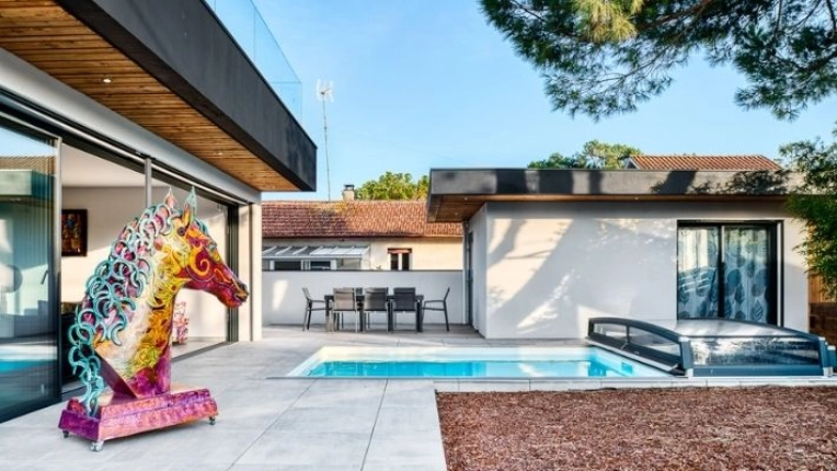 Terrasse, Maison individuelle, Maison passive / écologique, Maison de ville, Maison de campagne, Piscine, Construction neuve, Moderne