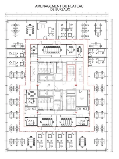 Bâtiment professionnel, Bureau, Architecture d’intérieur, Traditionnel