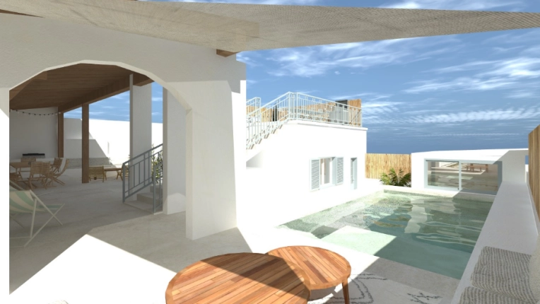 Terrasse, Exterieur, Piscine, Étude de faisabilité, Contemporain, Moderne