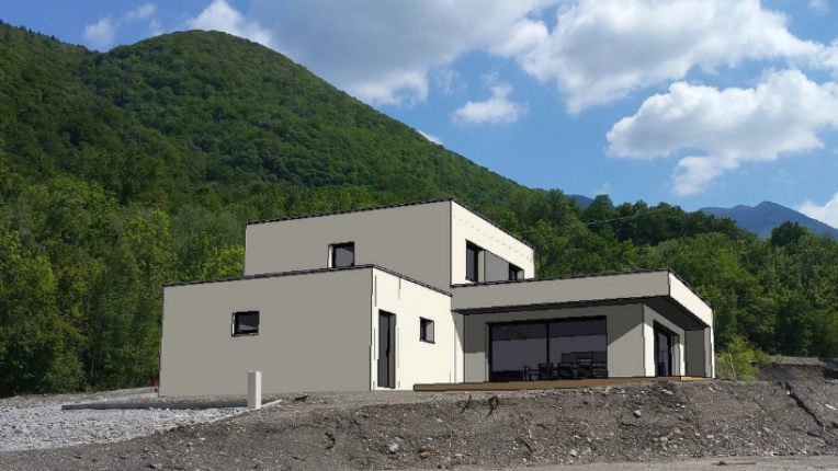 Maison individuelle, Maison de campagne, Construction neuve, Moderne