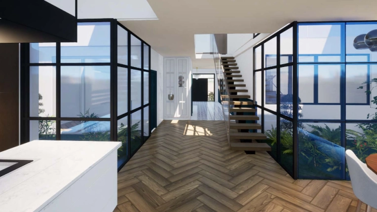 Conversion, Single-Family Homes, Passive House / Eco-friendly, Townhouses, Country Homes, Interior Architecture & Design, contemporary, Modern, Traditional