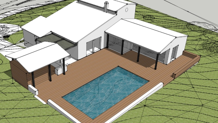 Single-Family Homes, Country Homes, Pools, Extension, contemporary