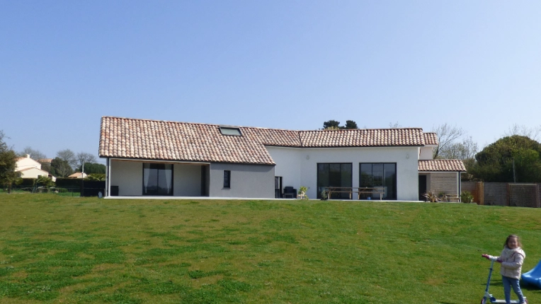 Maison individuelle, Maison de campagne, Construction neuve, Contemporain