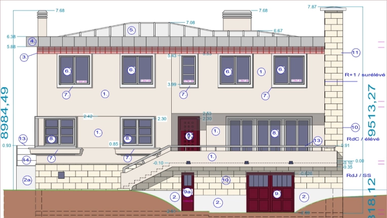 Transformation, Surélévation, Maison individuelle, Rénovation, Réhabilitation, Contemporain, Moderne