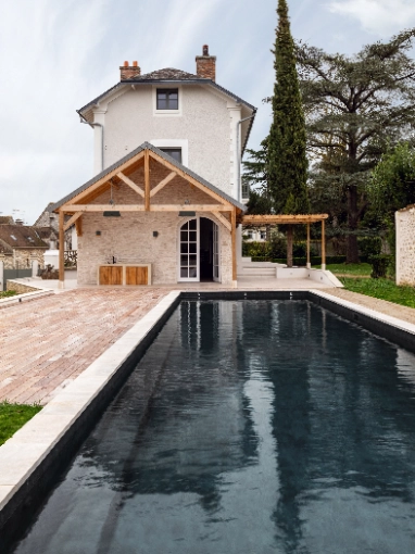 Jardin, Terrasse, Maison individuelle, Maison passive / écologique, Exterieur, Rénovation, Maison de ville, Maison de campagne, Piscine, Extension, Traditionnel