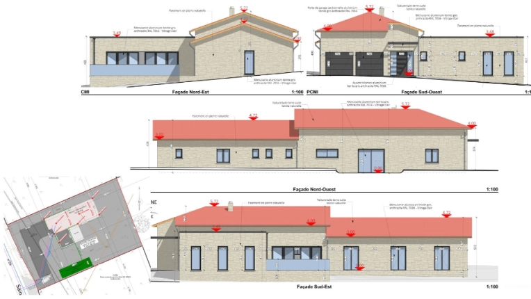 Maison individuelle, Construction neuve, Moderne, Traditionnel