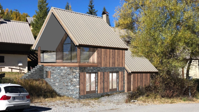 Single-Family Homes, Chalets / Wooden Houses, Extension, contemporary, Traditional