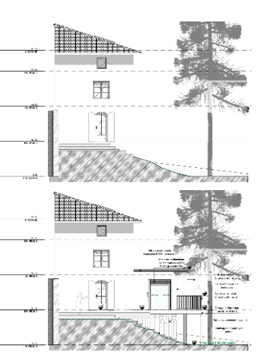 Maison de campagne, Extension, Contemporain