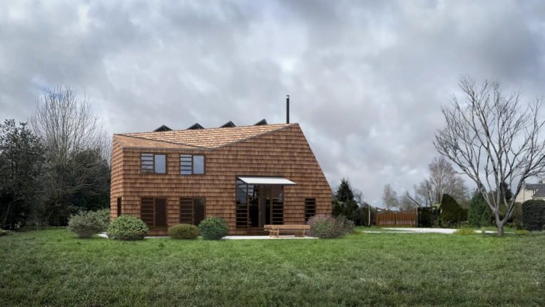 Maison individuelle, Maison passive / écologique, Chalet / Maison en bois, Construction neuve, Contemporain