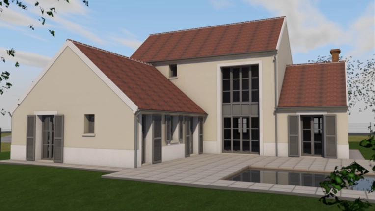 Maison individuelle, Construction neuve, Villa, Contemporain, Traditionnel