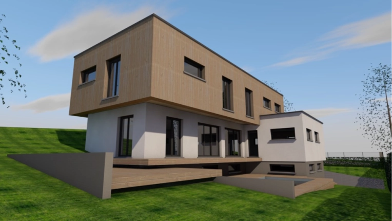 Maison individuelle, Maison de campagne, Construction neuve, Villa, Contemporain, Moderne