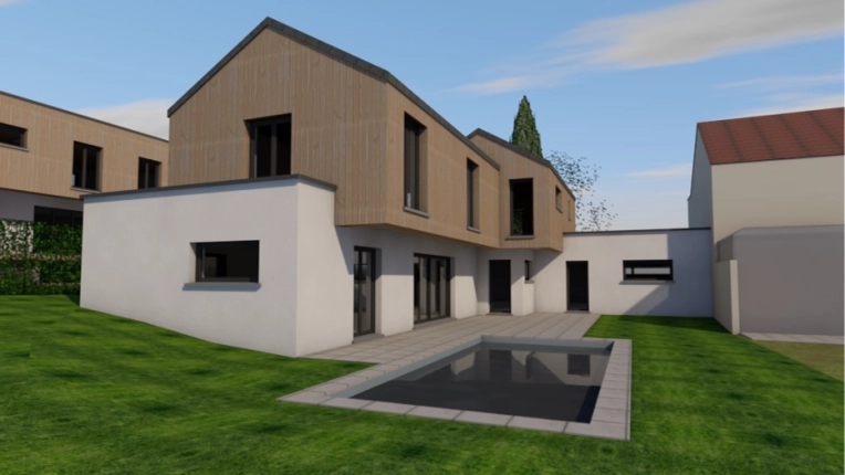 Maison individuelle, Maison de campagne, Construction neuve, Villa, Contemporain, Moderne