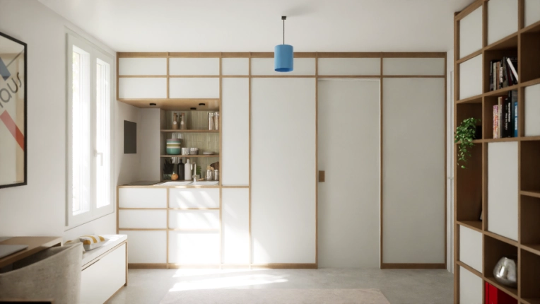 Historical / Listed Buildings, Conversion, Building Upgrades, Apartment, Renovation, Interior Architecture & Design, Energy renovation, contemporary, Modern, Japonais, Minimalist