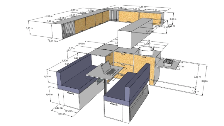 Interior Architecture & Design, Tiny house, contemporary