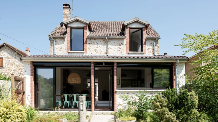 Patrimoine, Maison individuelle, Maison de campagne, Extension, Contemporain, Traditionnel