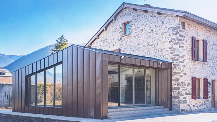 Maison individuelle, Maison de ville, Extension, Contemporain, Ancien