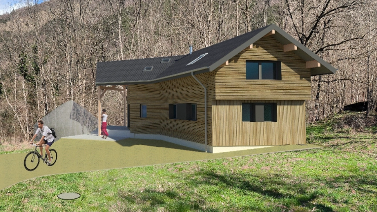 Maison passive / écologique, Chalet / Maison en bois, Maison de campagne, Construction neuve, Contemporain