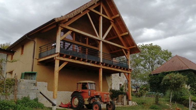 Maison passive / écologique, Maison de campagne, Rénovation énergétique, Vintage, Traditionnel