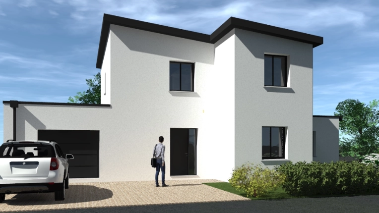 Maison individuelle, Construction neuve, Contemporain