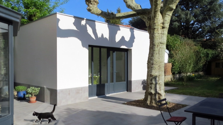 Jardin, Maison individuelle, Exterieur, Maison de ville, Extension, Tiny house, Contemporain, Moderne