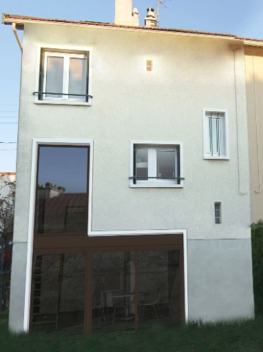 Transformation, Maison individuelle, Rénovation, Maison de ville, Réhabilitation, Contemporain, Moderne