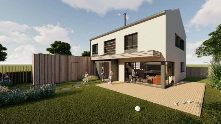 Maison individuelle, Construction neuve, Contemporain