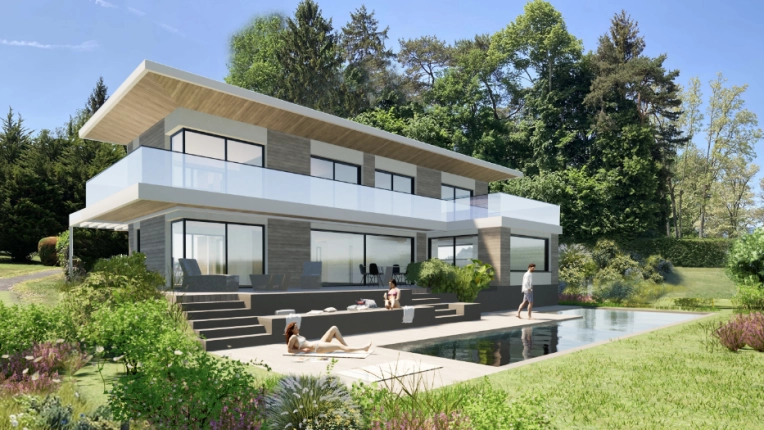 Transformation, Terrasse, Maison individuelle, Maison passive / écologique, Exterieur, Rénovation, Piscine, Extension, Réhabilitation, Rénovation énergétique, Villa, Contemporain, Moderne, Minimaliste