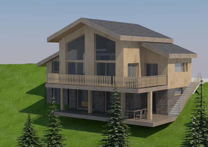 Maison individuelle, Chalet / Maison en bois, Construction neuve, Contemporain